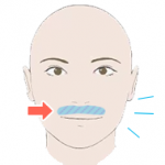 ヒゲ脱毛の鼻下の範囲